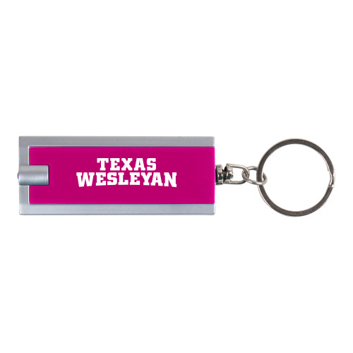  Turbo Pink Flashlight Key Holder - Texas Wesleyan