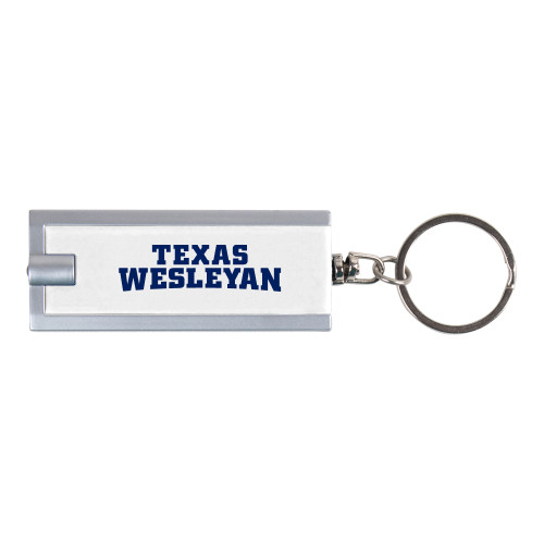  Turbo White Flashlight Key Holder - Texas Wesleyan