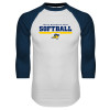Thumbnail image for  White/Navy Raglan Baseball T Shirt