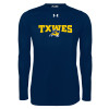 Thumbnail image for  Under Armour Navy Long Sleeve Tech Tee