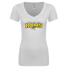 Thumbnail image for  Next Level Womens White Ideal V Tee