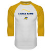 Thumbnail image for  White/Gold Raglan Baseball T Shirt