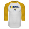 Thumbnail image for  White/Gold Raglan Baseball T Shirt