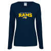 Thumbnail image for  Womens Navy Long Sleeve V Neck Tee