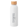 Thumbnail image for  Blair White Stainless Steel Bottle w/ Bamboo Lid 17 oz