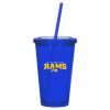 Thumbnail image for  Madison Double Wall Blue Tumbler w/Straw 16oz