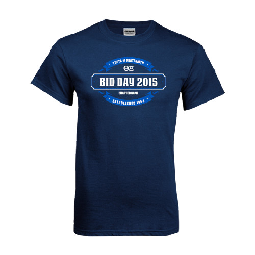 Navy T Shirt-Bid Day - Personalized Chapter/Year