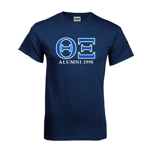 Navy T Shirt-Greek Letters - Personalized Alumni Year