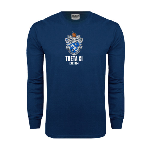 Navy Long Sleeve T-Shirt-Crest Est Year