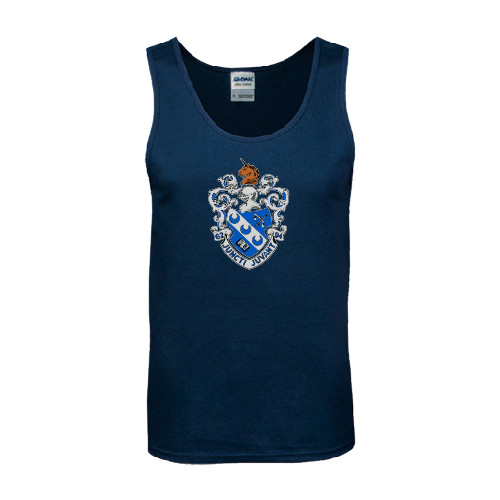 Navy Tank Top-Crest