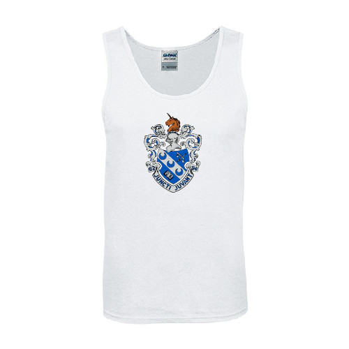 White Tank Top-Crest