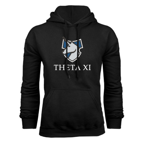 Black Fleece Hoodie-Unicorn Word Mark