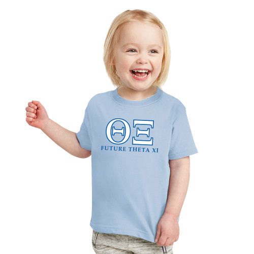Toddler Light Blue T-Shirt-Greek Letters - Future Theta Xi