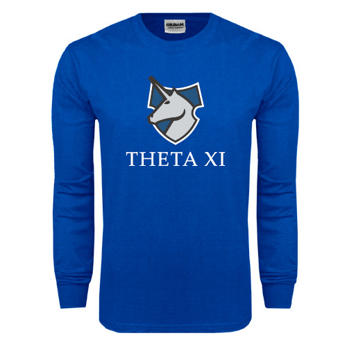 Royal Long Sleeve T Shirt-Unicorn Word Mark