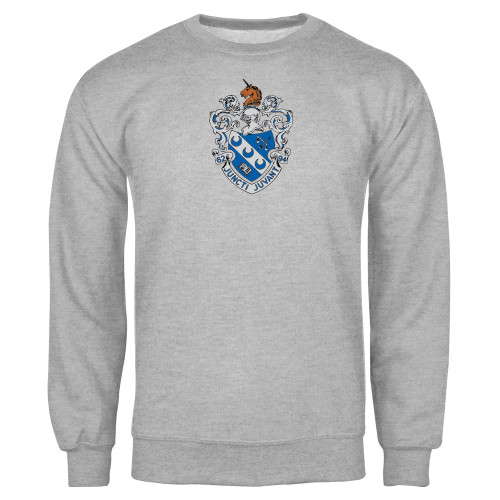 Grey Fleece Crew-Crest