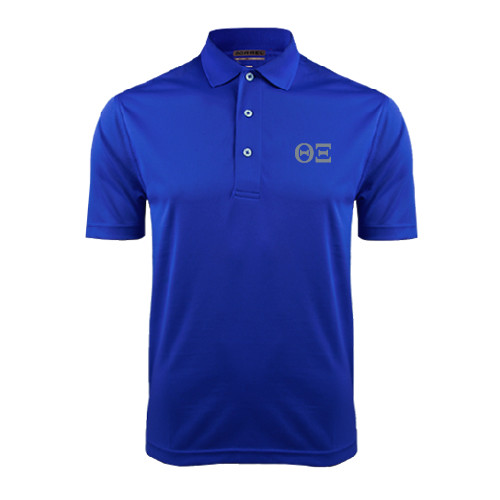 Royal Dry Mesh Polo-Greek Letters - One Color