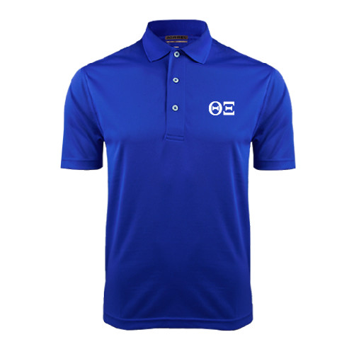 Royal Dry Mesh Polo-Greek Letters - One Color