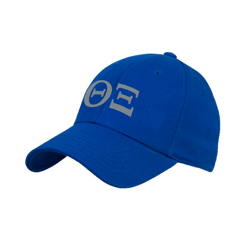 Royal Structured Adjustable Pro Style Hat-Greek Letters - One Color