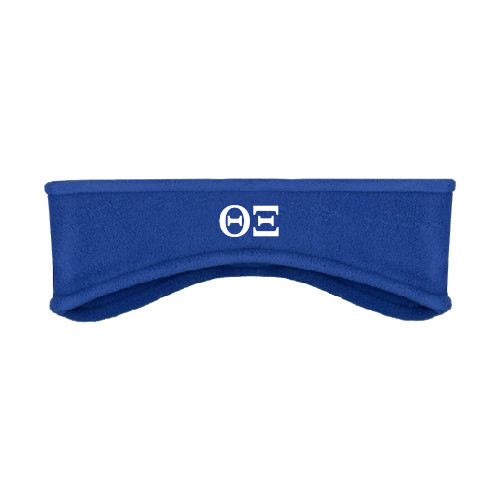 Royal Stretch Fleece Headband-Greek Letters - One Color