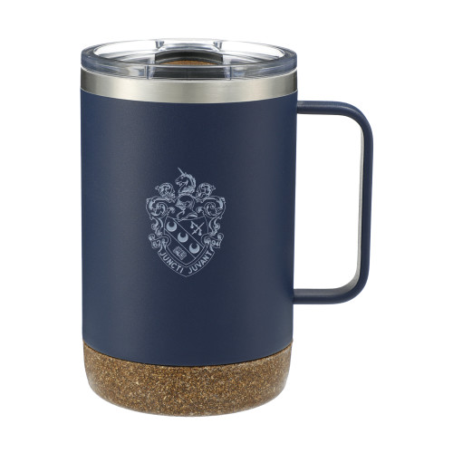 Valhalla Vacuum Insulated Camp Navy Mug 14oz-Crest Engraved