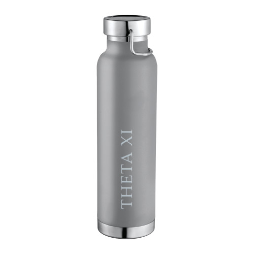 Thor Copper Vacuum Insulated Grey Bottle 22oz-Theta Xi Word Mark Engraved
