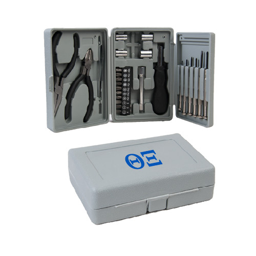 Compact 26 Piece Deluxe Tool Kit-Greek Letters - One Color