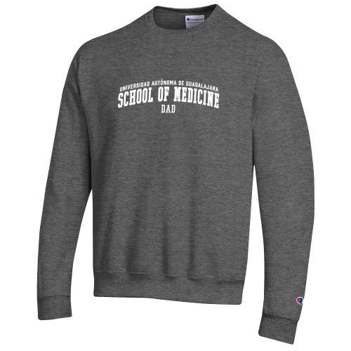  Champion Granite Heather Fleece Crew - UAG School of Medicine Dad