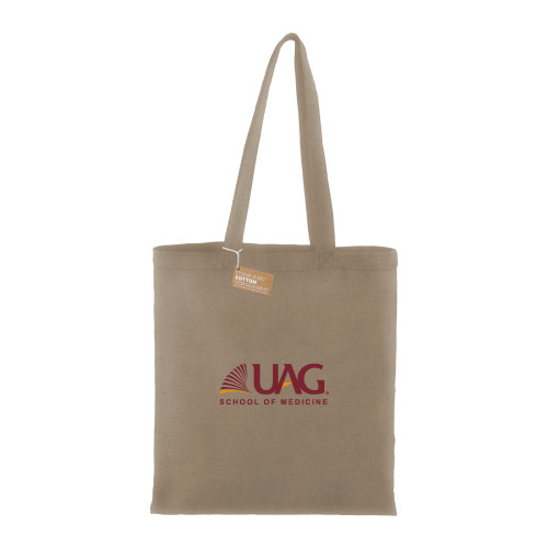  Recycled Cotton Twill Natural Tote - UAG School of Medicine Wordmark