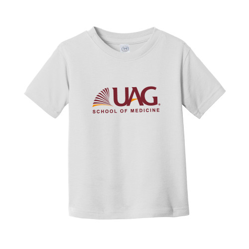  Toddler White T Shirt - UAG School of Medicine Wordmark