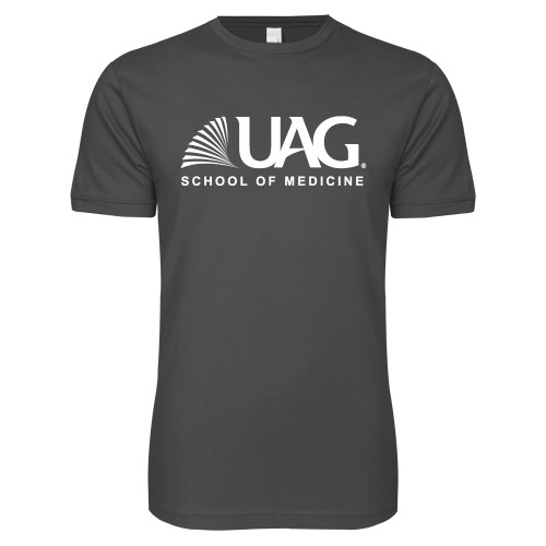  Next Level Charcoal SoftStyle T Shirt - UAG School of Medicine Wordmark