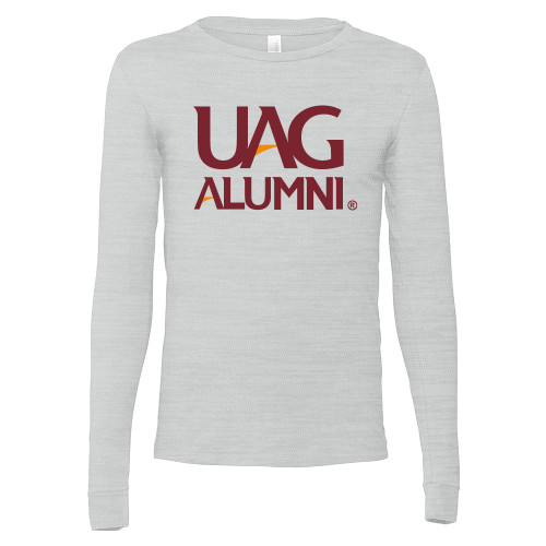  Bella + Canvas Ash Grey Jersey Cotton Long Sleeve T Shirt - UAG Alumni Mark