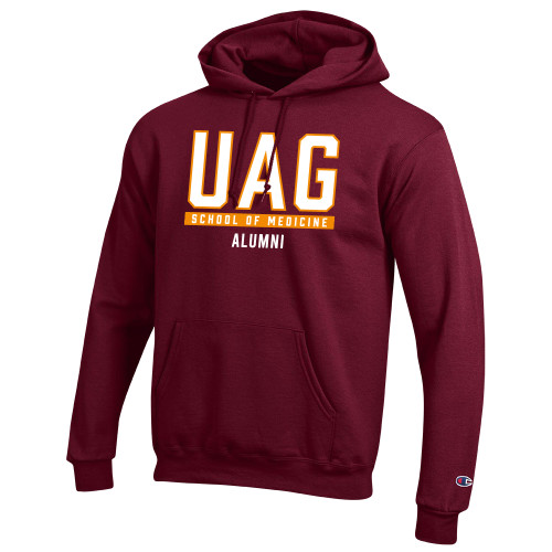  Champion Maroon Fleece Hoodie - UAG School of Medicine Alumni