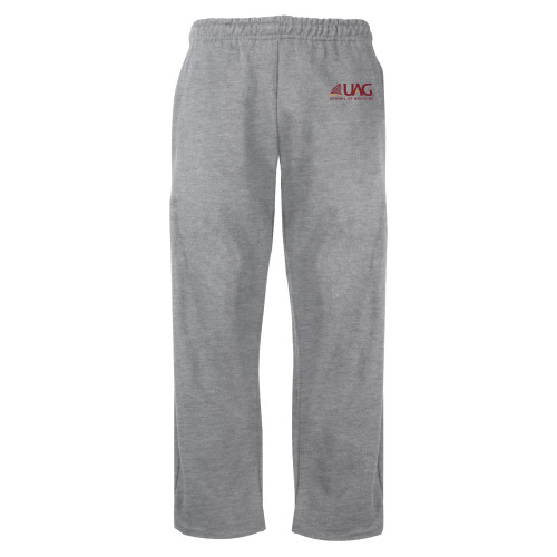  Grey Fleece Open Bottom Pant - UAG School of Medicine Wordmark