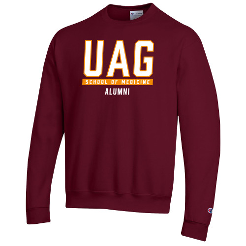  Champion Maroon Fleece Crew - UAG School of Medicine Alumni