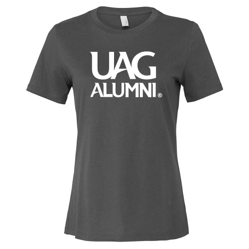  Bella + Canvas Womens Asphalt Relaxed Cotton T Shirt - UAG Alumni Mark