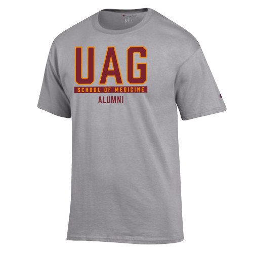  Champion Oxford Grey T Shirt - UAG School of Medicine Alumni