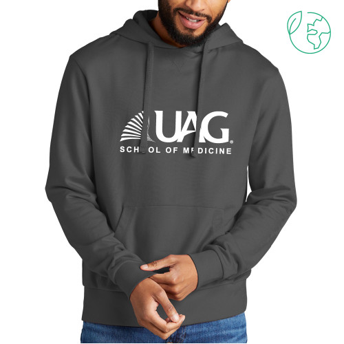  Allmade Dark Grey Organic French Terry Pullover Hoodie - UAG School of Medicine Wordmark