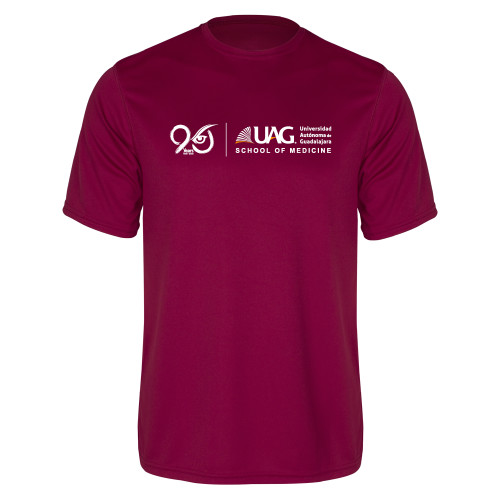  Maroon Performance Tee - UAG 90th Anniversary Full Name
