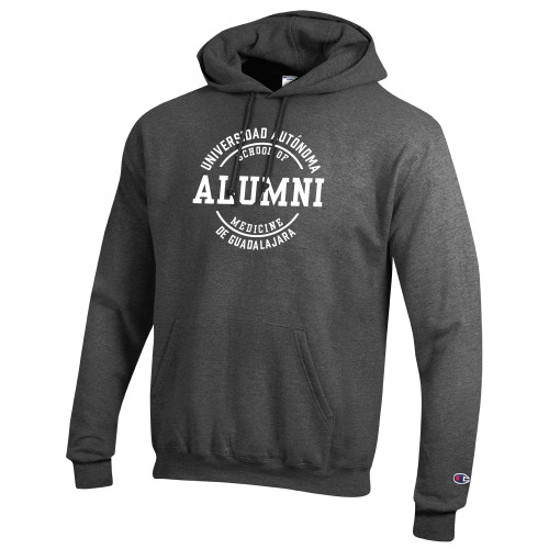  Champion Granite Heather Fleece Hoodie - UAG School of Medicine Alumni in Circle