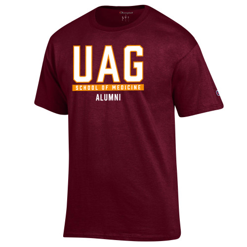  Champion Maroon T Shirt - UAG School of Medicine Alumni