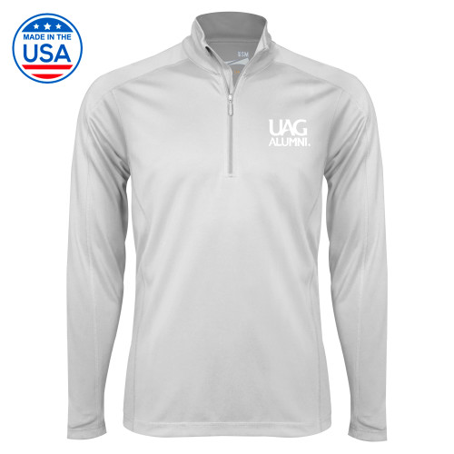  Syntrel White Interlock 1/4 Zip - UAG Alumni Mark