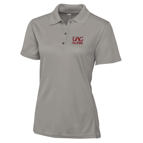  C&B Womens Silver Clique Ice Pique Polo - UAG Alumni Mark