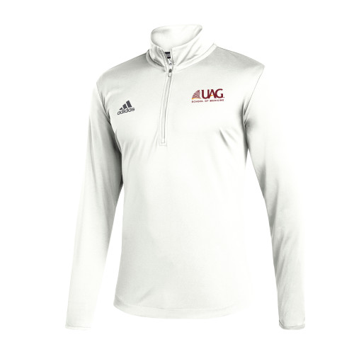  Adidas White Entrada 1/4 Zip - UAG School of Medicine Wordmark