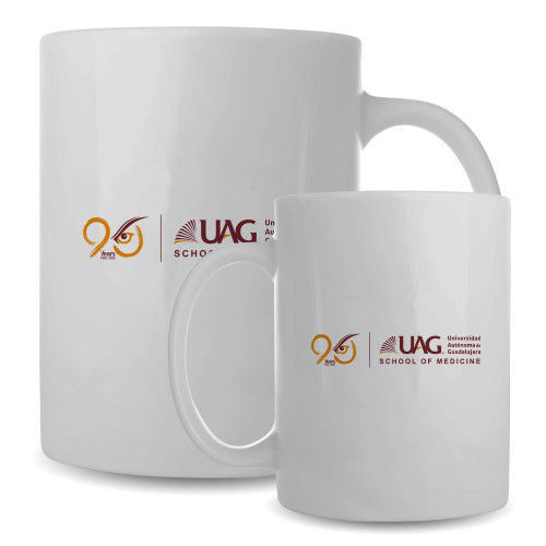  Full Color White Mug 15oz - UAG 90th Anniversary Full Name
