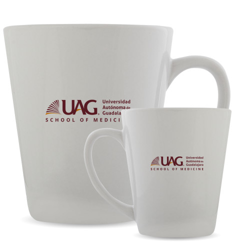  Full Color Latte Mug 12oz - UAG School of Medicine Full School Name Wordmark