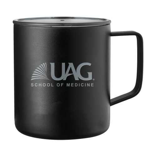  Rover Camp Vacuum Insulated Black Mug 14oz - UAG School of Medicine Wordmark Engraved