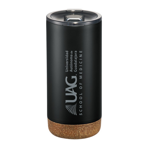  Valhalla Vacuum Insulated Black Tumbler 16oz - UAG School of Medicine Full School Name Wordmark Engraved