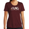 Thumbnail image for  Womens Maroon Performance Short Sleeve Tee