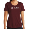 Thumbnail image for  Womens Maroon Performance Short Sleeve Tee