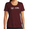 Thumbnail image for  Womens Maroon Performance Short Sleeve Tee